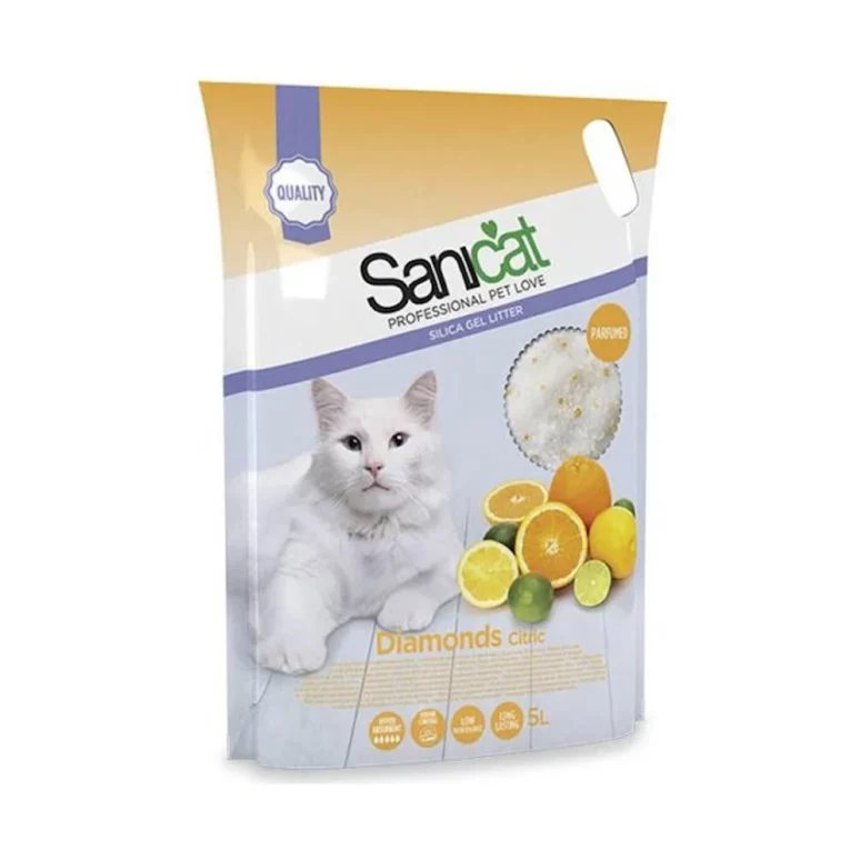 Sanicat Diamonds Citric Silikagel pişik qumu 5 litr